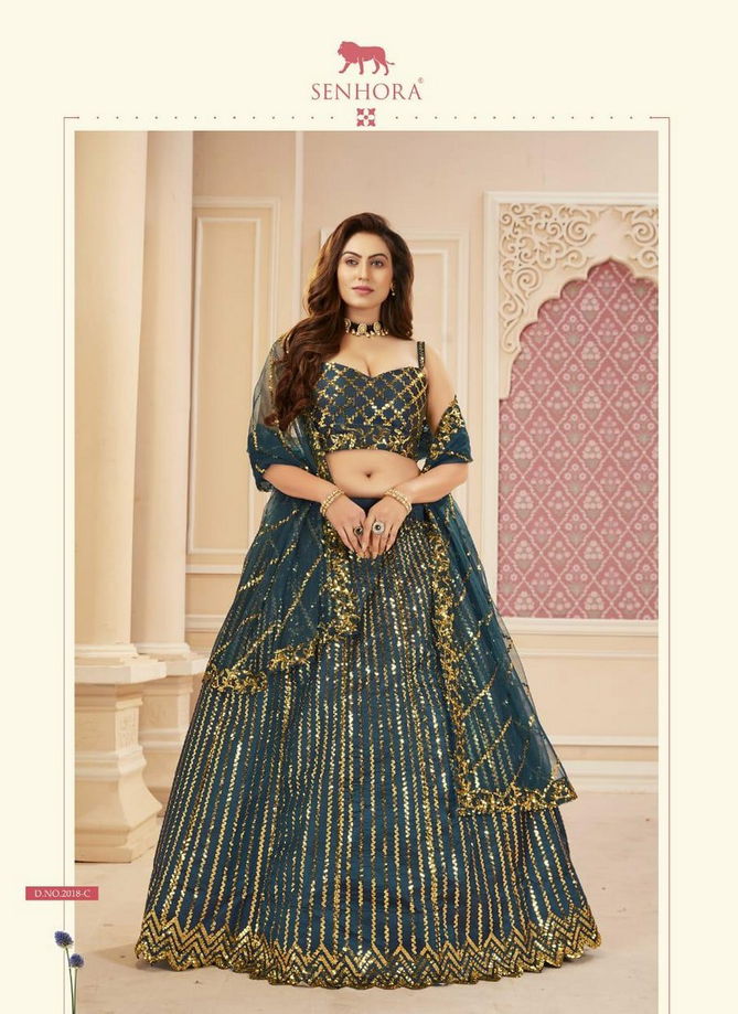 SENHORA SAKHI BRIDAL HERITAGE VOL 7 Exclusive Wedding Wear Silk Sequence Embroidery Work Lehenga Choli Collection